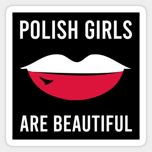 Polish girls are beautiful Sticker